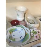 Pottery inc. Maling dish etc.