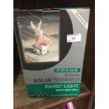 A solar powered rabbit light for outdoors