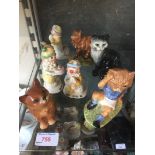 Eight Beswick animals