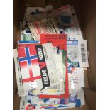 A box of football tickets