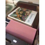 A box of Japanese and other art books