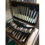 A canteen of Silver plated cutlery