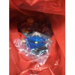 A bag of Happy Meal toys
