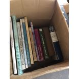 A box of antique reference books