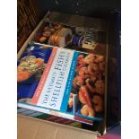 A box of cooking books