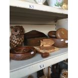 Various wooden ware