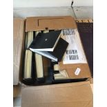 A box containing quantity of negatives ( 16 booklets )