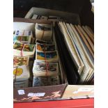 3 boxes of collectors cards and albums