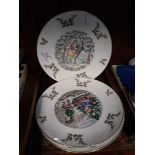 Three Doulton Christmas plates