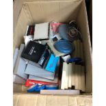 A box of misc including 8mm cinefilms