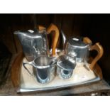 A 5 piece vintage Picquotware tea set