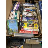 A box of video tapes (films)