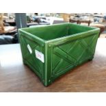 A Wardle green glazed ceramic box
