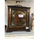 Square chiming mantel clock