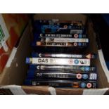 A box with movies DVDs