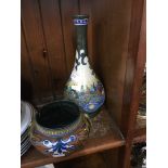 Two Gouda pottery vases