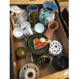 Box of pottery etc.