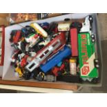 Box of model vehicles