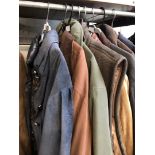 Seven gents jackets and one gents gilet