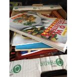 A box of cookery books