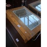 A glass display box.