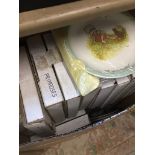 Box of collectors plates