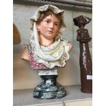 An Italian style pottery bust