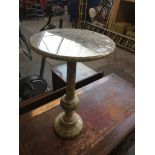 A small marble effect table