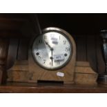 Walnut Westminster chime mantel clock