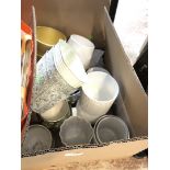 A box of pots, planters