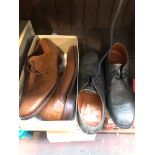 A pair of Loake gents shoes size 9 and a pair of Grenson gents shoes size 8.5