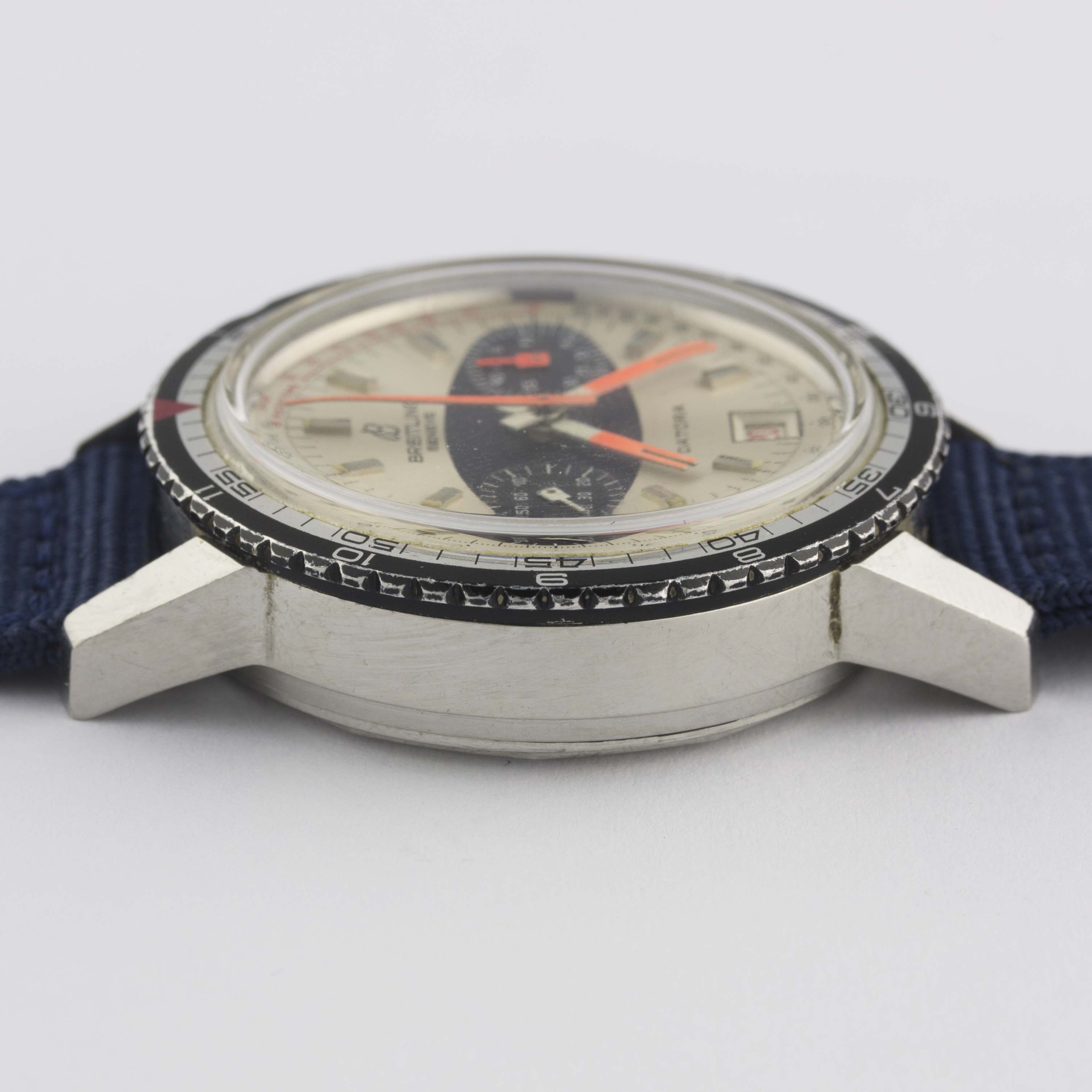 A GENTLEMAN'S STAINLESS STEEL BREITLING DATORA CHRONOGRAPH WRIST WATCH CIRCA 1969, REF. 2031 - Bild 10 aus 10