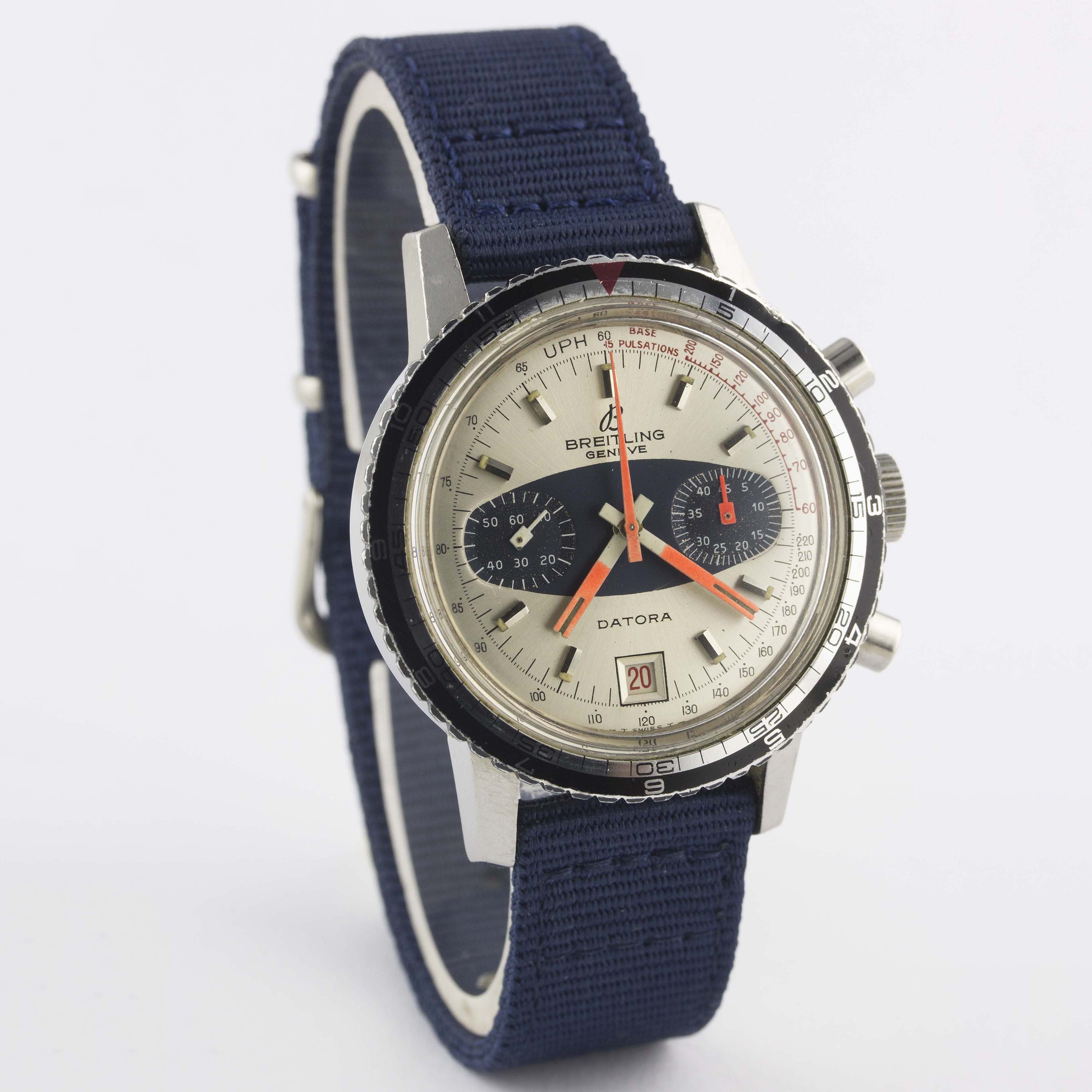 A GENTLEMAN'S STAINLESS STEEL BREITLING DATORA CHRONOGRAPH WRIST WATCH CIRCA 1969, REF. 2031 - Bild 5 aus 10