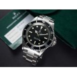 A RARE GENTLEMAN'S STAINLESS STEEL ROLEX OYSTER PERPETUAL SUBMARINER BRACELET WATCH CIRCA 1967, REF.