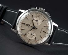 A RARE GENTLEMAN'S STAINLESS STEEL OMEGA DE VILLE CHRONOGRAPH WRIST WATCH CIRCA 1967, REF. 101.