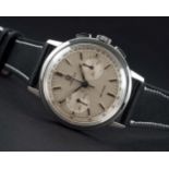 A RARE GENTLEMAN'S STAINLESS STEEL OMEGA DE VILLE CHRONOGRAPH WRIST WATCH CIRCA 1967, REF. 101.