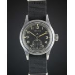 A GENTLEMAN'S BRITISH MILITARY VERTEX W.W.W. WRIST WATCH CIRCA 1940s, PART OF THE "DIRTY DOZEN"