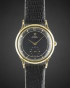 A GENTLEMAN'S 18K SOLID GOLD OMEGA AUTOMATIC WRIST WATCH CIRCA 1952, REF. 14320 Movement: 17J, "