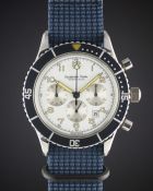 A RARE GENTLEMAN'S STAINLESS STEEL EXCELSIOR PARK MONTE CARLO CHRONOGRAPH WRIST WATCH CIRCA 1970s,