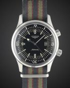 A GENTLEMAN'S STAINLESS STEEL LONGINES LEGEND DIVER WRIST WATCH DATED 2011, REF. L3674.4 WITH