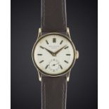 A GENTLEMAN'S 18K SOLID ROSE GOLD PATEK PHILIPPE CALATRAVA WRIST WATCH CIRCA 1930s Movement: