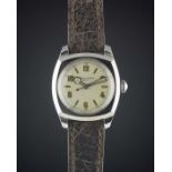 A RARE GENTLEMAN'S STAINLESS STEEL ROLEX OYSTER "ARMY" WRIST WATCH CIRCA 1930s, REF. 3139 WITH