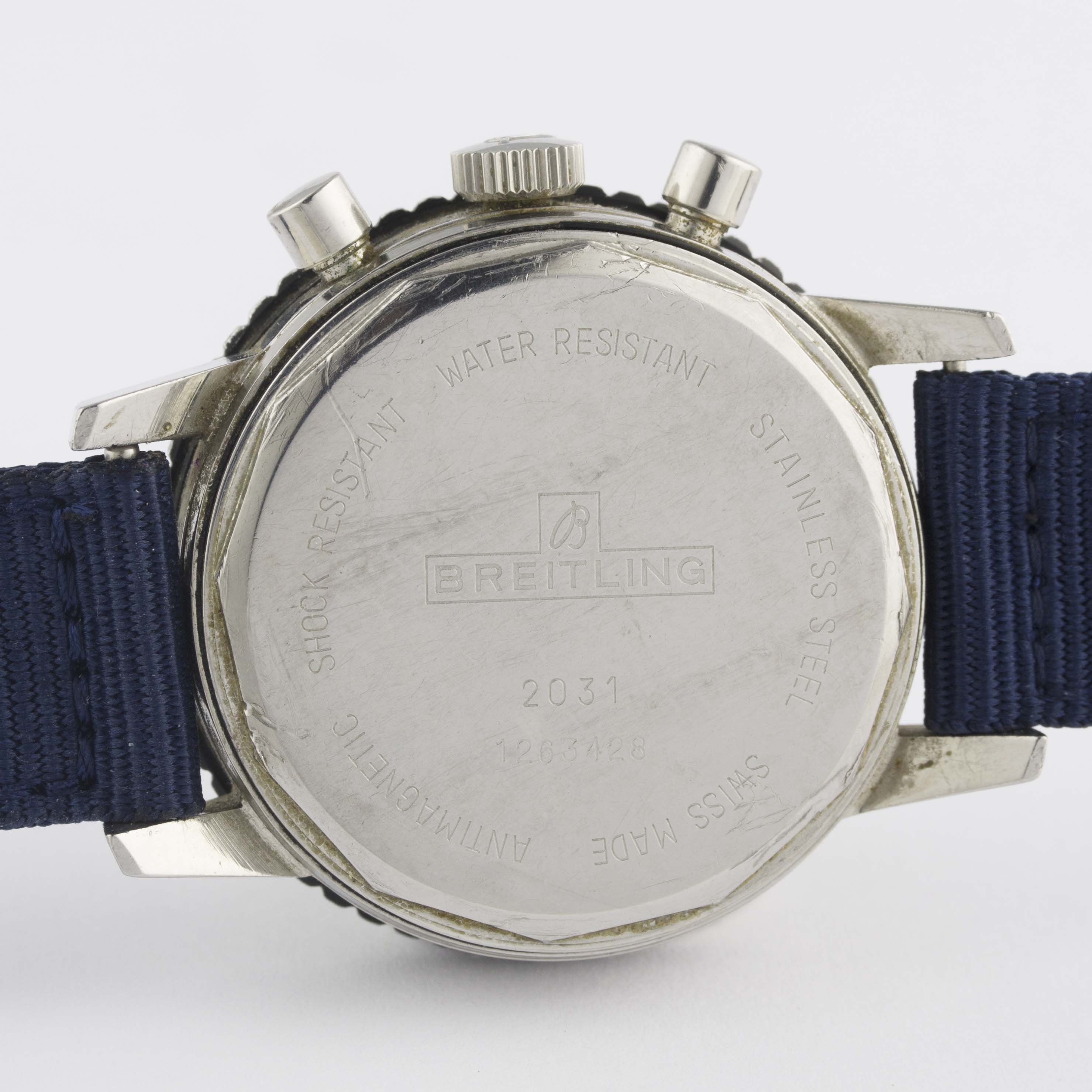 A GENTLEMAN'S STAINLESS STEEL BREITLING DATORA CHRONOGRAPH WRIST WATCH CIRCA 1969, REF. 2031 - Bild 6 aus 10