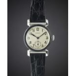 A RARE GENTLEMAN'S STAINLESS STEEL ROLEX WRIST WATCH CIRCA 1940s, REF. 519   Movement: 15J, manual