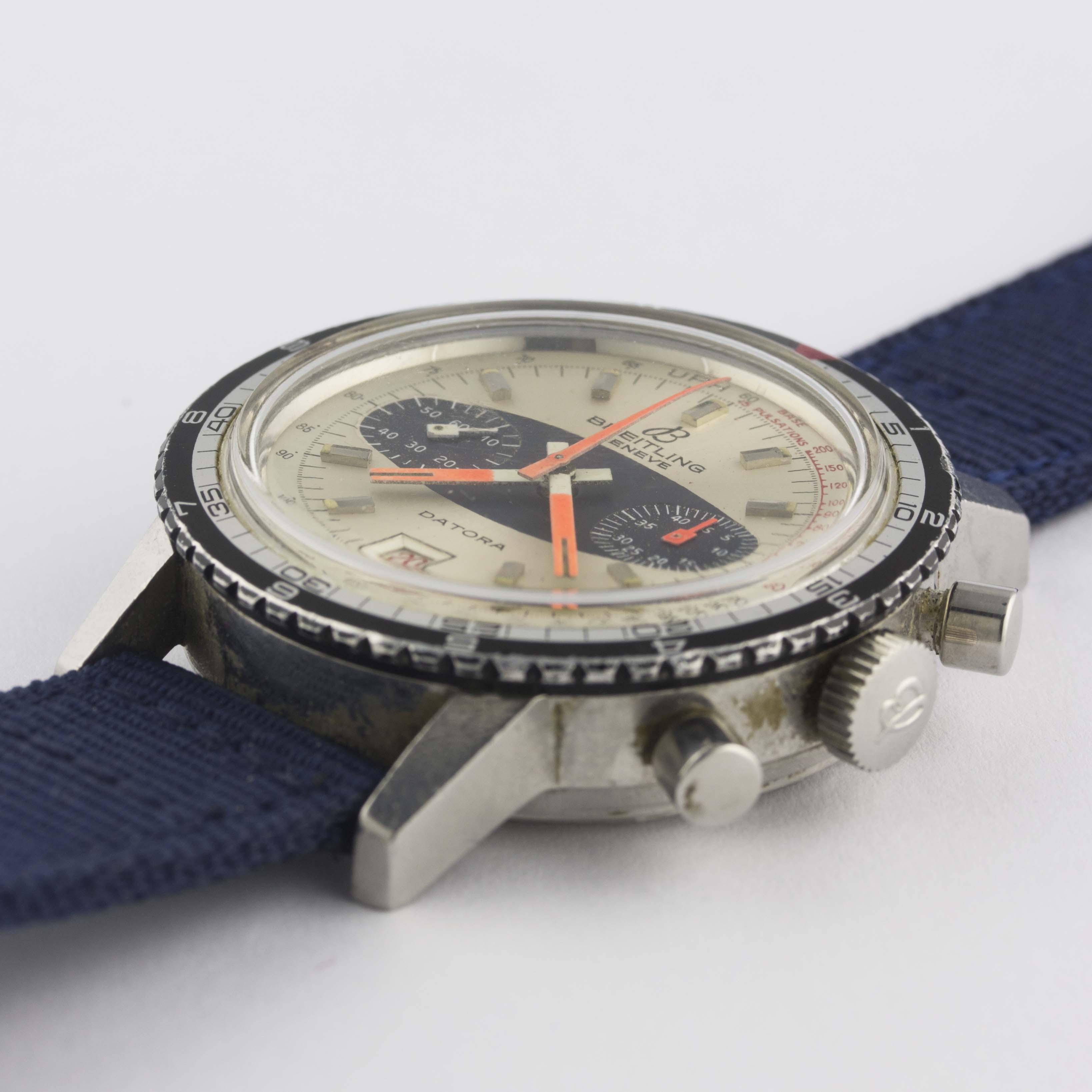 A GENTLEMAN'S STAINLESS STEEL BREITLING DATORA CHRONOGRAPH WRIST WATCH CIRCA 1969, REF. 2031 - Bild 3 aus 10