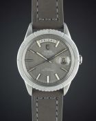 A RARE GENTLEMAN'S LARGE SIZE STAINLESS STEEL ROLEX TUDOR OYSTER PRINCE "JUMBO" DATE + DAY