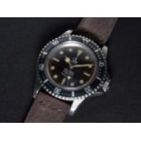 A RARE GENTLEMAN'S STAINLESS STEEL ROLEX TUDOR OYSTER PRINCE SUBMARINER WRIST WATCH CIRCA 1967, REF.