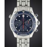 A GENTLEMAN'S STAINLESS STEEL OMEGA SEAMASTER PROFESSIONAL CO AXIAL CHRONOMETER CHRONOGRAPH BRACELET