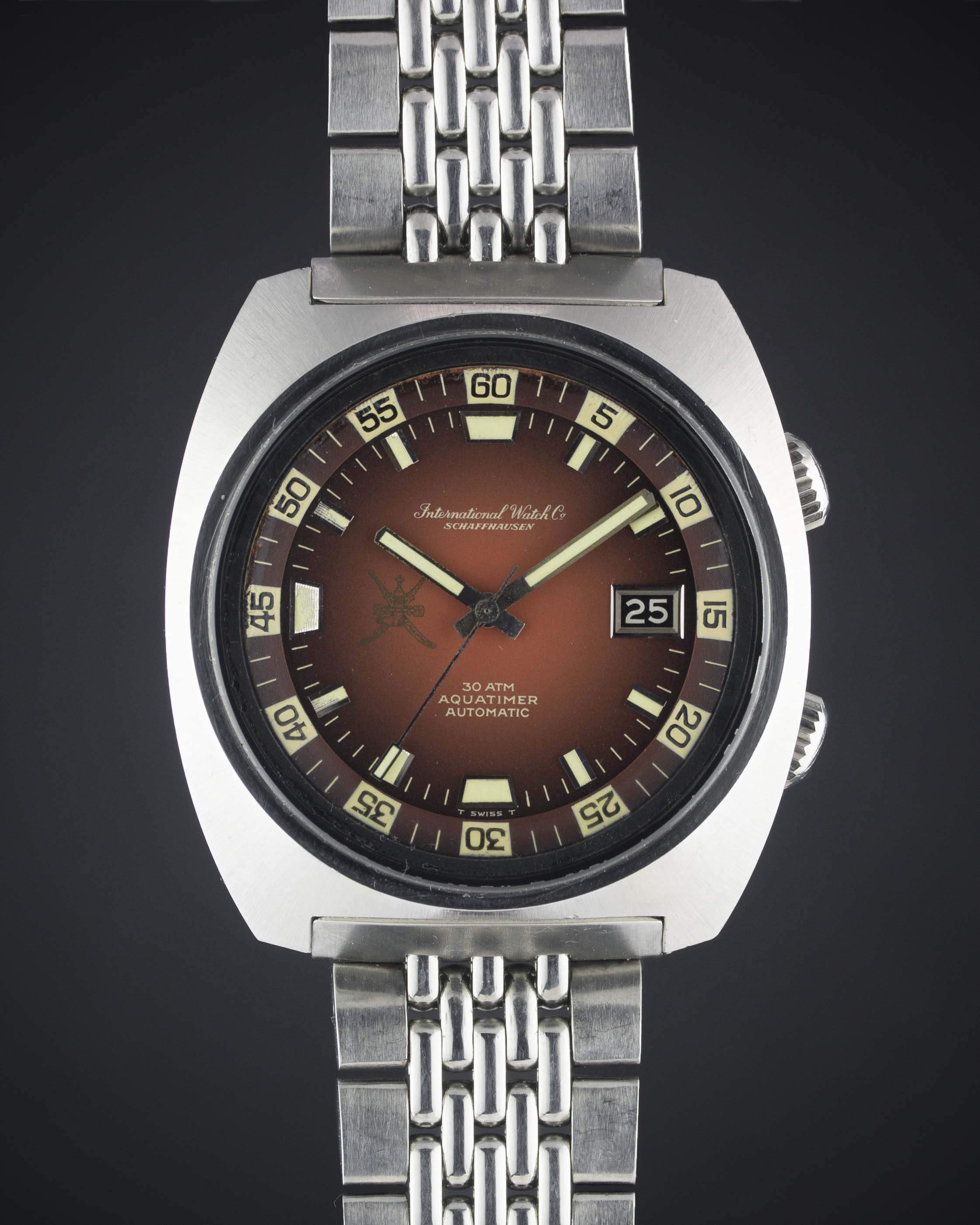 A VERY RARE GENTLEMAN'S STAINLESS STEEL IWC AQUATIMER 30ATM AUTOMATIC DIVERS BRACELET WATCH CIRCA - Image 2 of 2