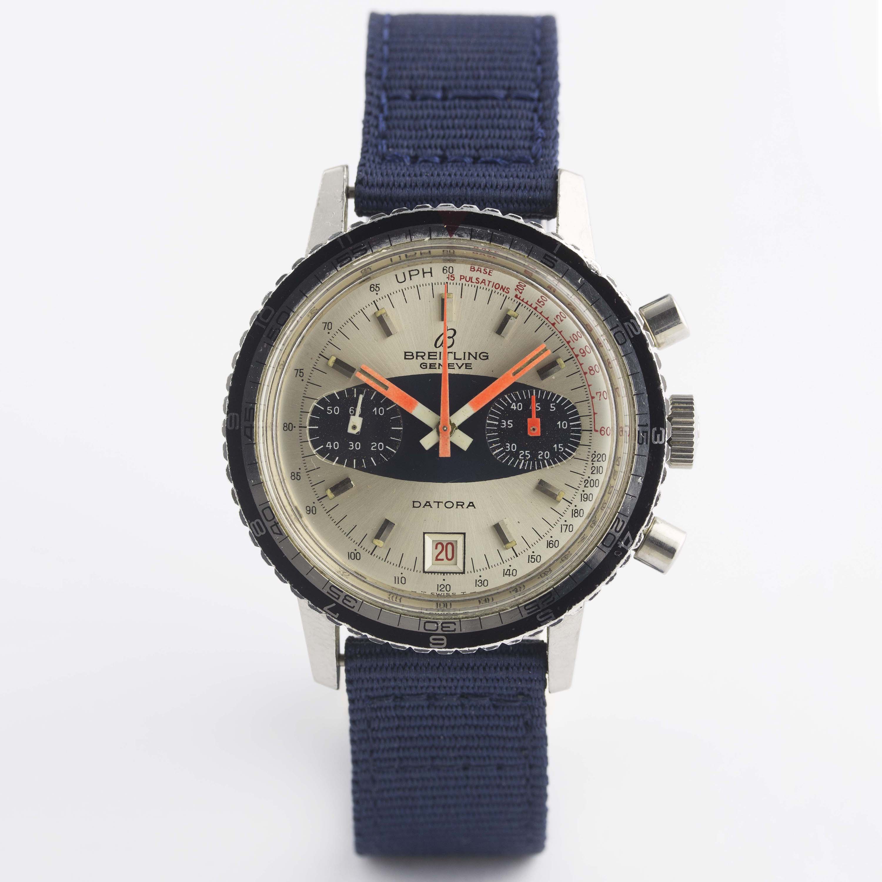 A GENTLEMAN'S STAINLESS STEEL BREITLING DATORA CHRONOGRAPH WRIST WATCH CIRCA 1969, REF. 2031 - Bild 2 aus 10